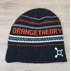 Orange Theory Beanie Hat Black Winter Outdoor Health Fitness Running Brand Club